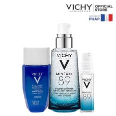 Bộ ba sản phẩm dưỡng chất khoáng cô đặc Vichy Mineral 89 50ML giúp phục hồi và nuôi dưỡng cho làn da căng mịn