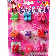 Vỉ đồ chơi 9 đôi giày búp bê