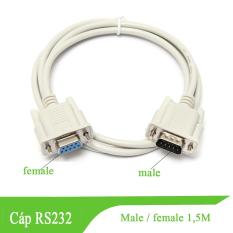 Dây cáp nối dài RS232 ( DB9) cáp nối dài com 9 chân male/female 1,5M D-SUB 9 pin dài 1,5M M/F