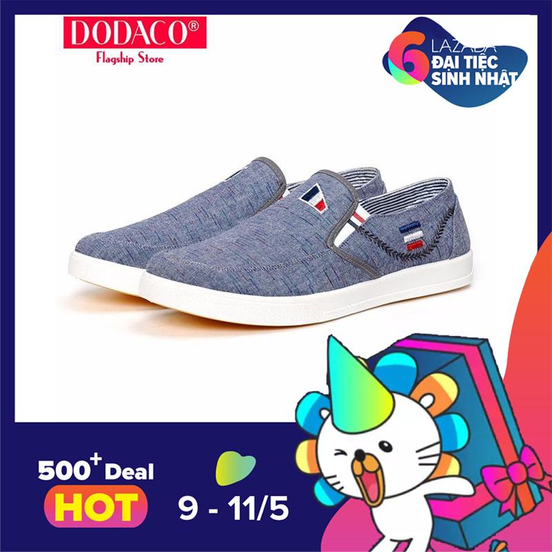 Giày lười nam thời trang DODACO DDC1824 - (Xanh)