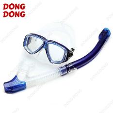 Bộ kính lặn Ống thở S301 – FULL B, mắt KÍNH CƯỜNG LỰC, ống thở van 1 chiều ngăn nước cao cấp – DONGDONG