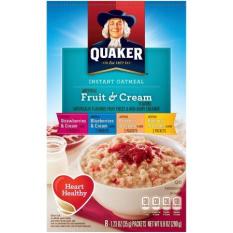 Yến Mạch Trái Cây Ăn Kiêng Quaker Oatmeal Fuit Trái Cây Tổng Hộp 344g ( 8 gói )