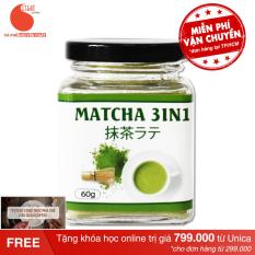 Trà matcha Nhật 3in1 (trà xanh sữa) – GreenD Food – Hũ 60g