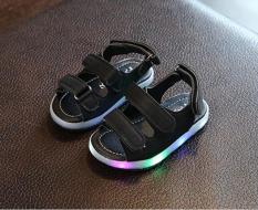 Sandal quai ngang bé trai 1-7 tuổi (đen)