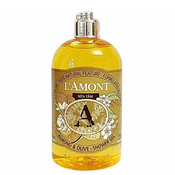 Sữa Tắm Lamont En Provence Almond & Olive Shower Gel Chai 500ml.