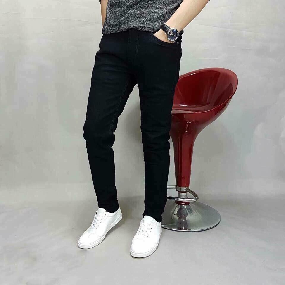 QUẦN JEAN NAM ĐEN TRƠN CAO CẤP SARAHFASHION - 017