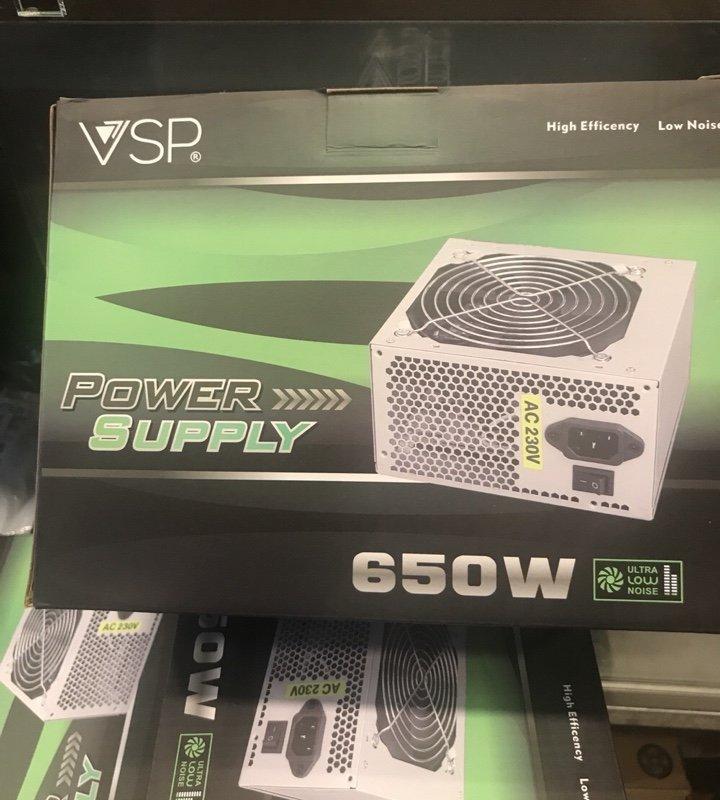 Nguồn dành cho máy tính bàn Vision 650W - Fan 12cm + DÂY NGUỒN
