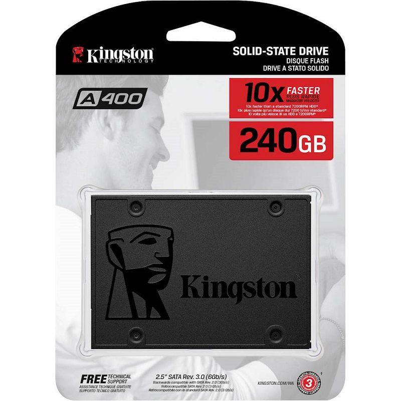 Ổ cứng SSD Kingston A400 SATA 3 240GB SA400S37/240G (Xám đen)