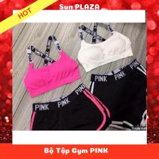 Bộ Tập Gym PINK/ Tập Yoga/ Đi Biển ( Shop còn cung cấp các sản phẩm như: son dưỡng môi, gel trị mụn, máy massage, …)