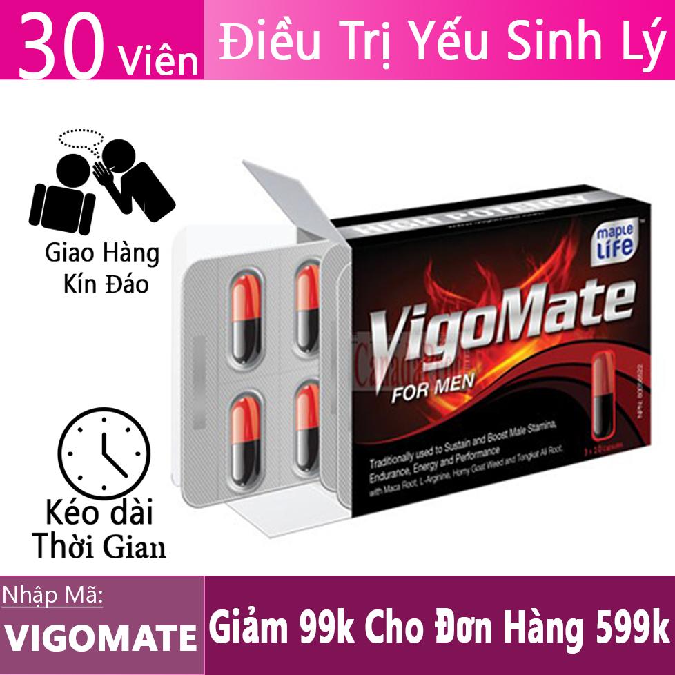 Viên uống điều trị rối loạn cương và yếu sinh lý cho nam giới Vigomate 30 Viên