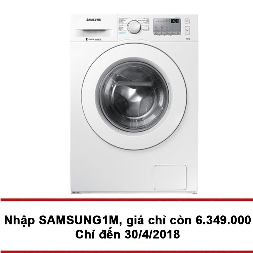 Máy giặt cửa trước hơi nước Samsung Inverter WW75J42G3KW/SV 7.5kg (Trắng)