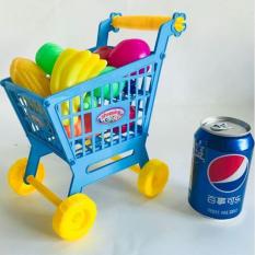 Bộ đồ chơi Xe Đẩy Siêu Thị + TẶNG KÈM bịch các đồ bán trong siêu thị