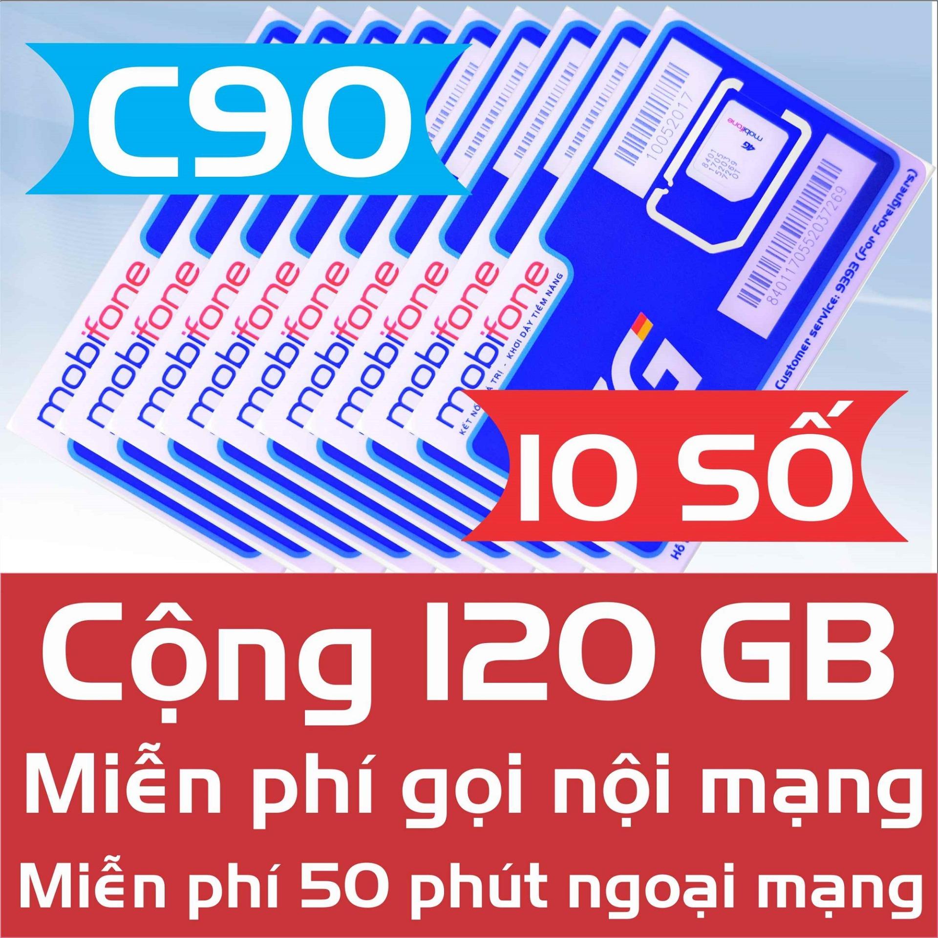 SIM C90 4G/3G MOBIFONE 120 GB + GỌI MIỄN PHÍ