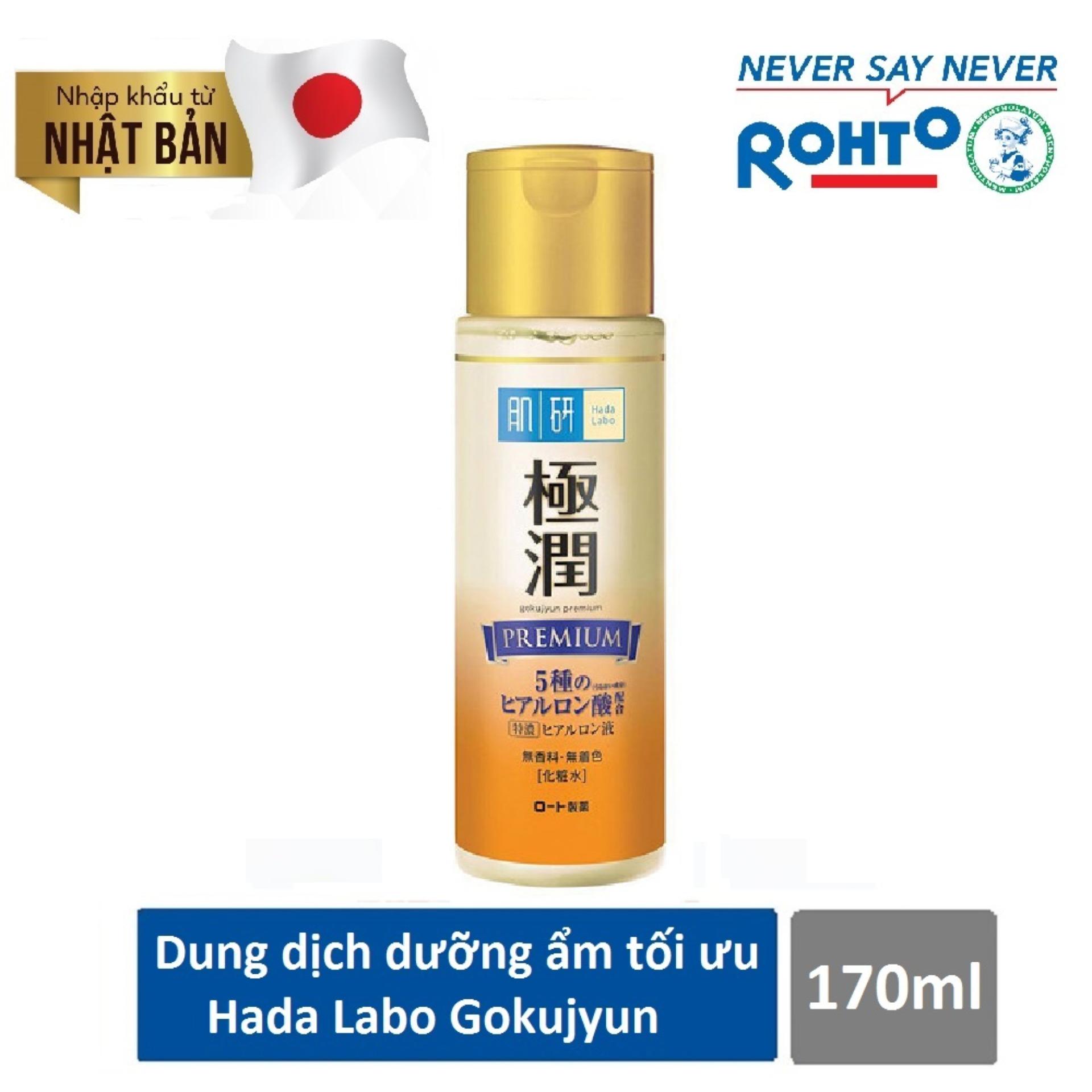 Dung dịch dưỡng ẩm tối ưu Hada Labo Gokujyun Premium Lotion 170ml ( Nhập khẩu từ Nhật Bản)