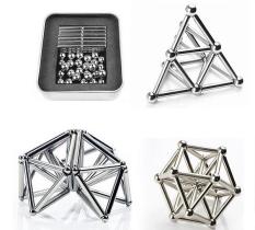 BuckyBars – Bộ xếp hình thanh nam châm với bi