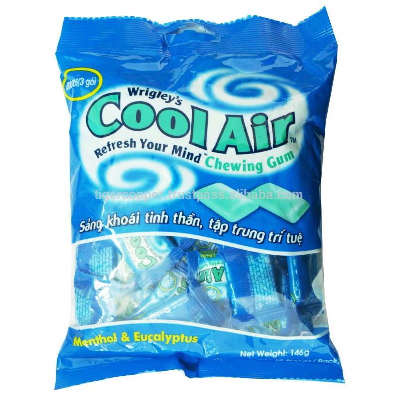 Kẹo gum hương bạc hà - khuynh diệp Cool Air Wrigley' gói 116g ( 40 cái)