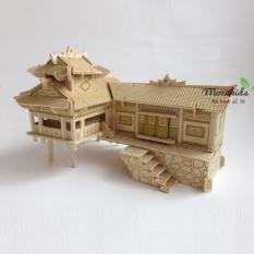 Đồ chơi lắp ráp gỗ 3D Mô hình Nhà sàn