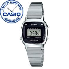 Đồng hồ nữ dây thép không gỉ Casio Standard Anh Khuê LA670WAD-1DF