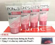 Combo 10 tuýt Kem dưỡng trắng Pond’s + tặng 1 ví cầm tay xinh xắn