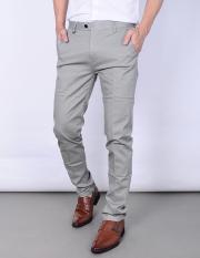Quần kaki thun co giãn màu xám, chất mềm mịn, giá gốc tại xưởng