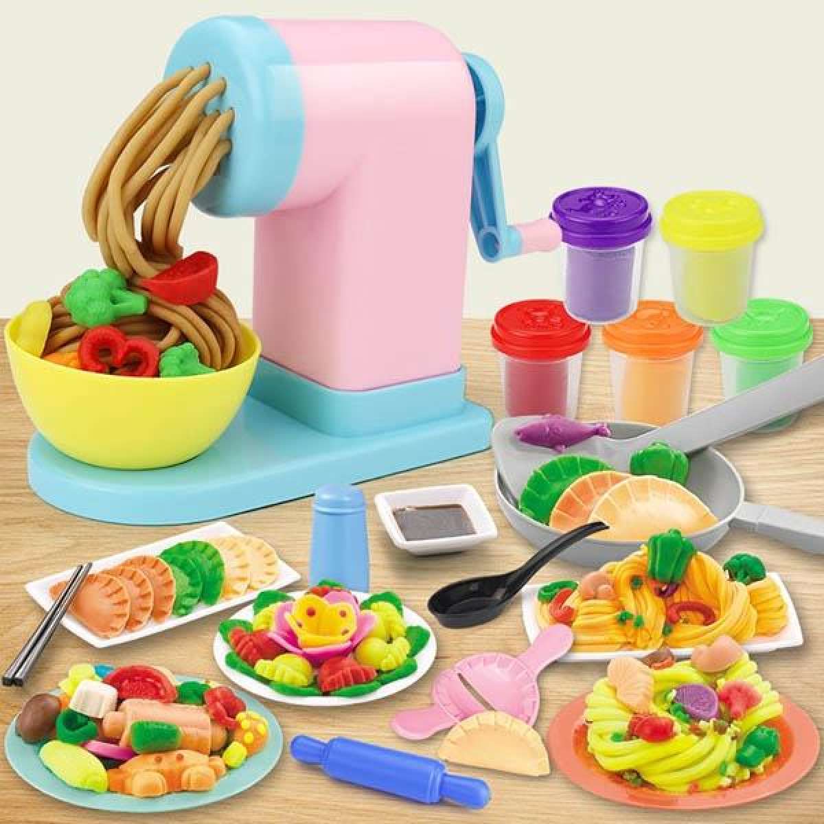 Bộ đồ chơi đất nặn làm Mì Ý – Phát triển tư duy cho bé