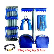 (Miễn phí Vòng tay tỳ hưu)Bộ dụng cụ tập thể dục đa năng Tummy và lò xo tập tay (Xanh)