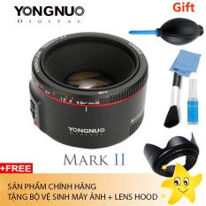 Ống kính Yongnuo 50 F1.8 II for Canon (Tặng bộ vệ sinh máy + lens hood)