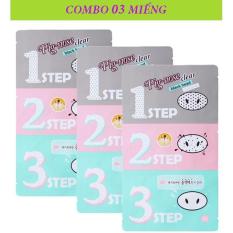 COMBO 3 Mặt Nạ Lột Mụn Đầu Đen 3 Bước Holika Holika Pig Nose Clear Black Head 3-Step Kit – 30ml