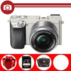 Máy ảnh Sony Alpha A6000 Kit 16-50mm F3.5-5.6 PZ OSS (Bạc) (Hãng phân phối chính thức) – Thẻ nhớ Sony 16GB, túi đựng máy