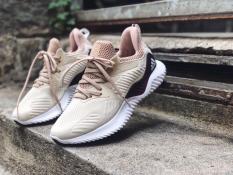 Giày thể thao nữ Alphabounce Beyond kem sọc nâu đậm