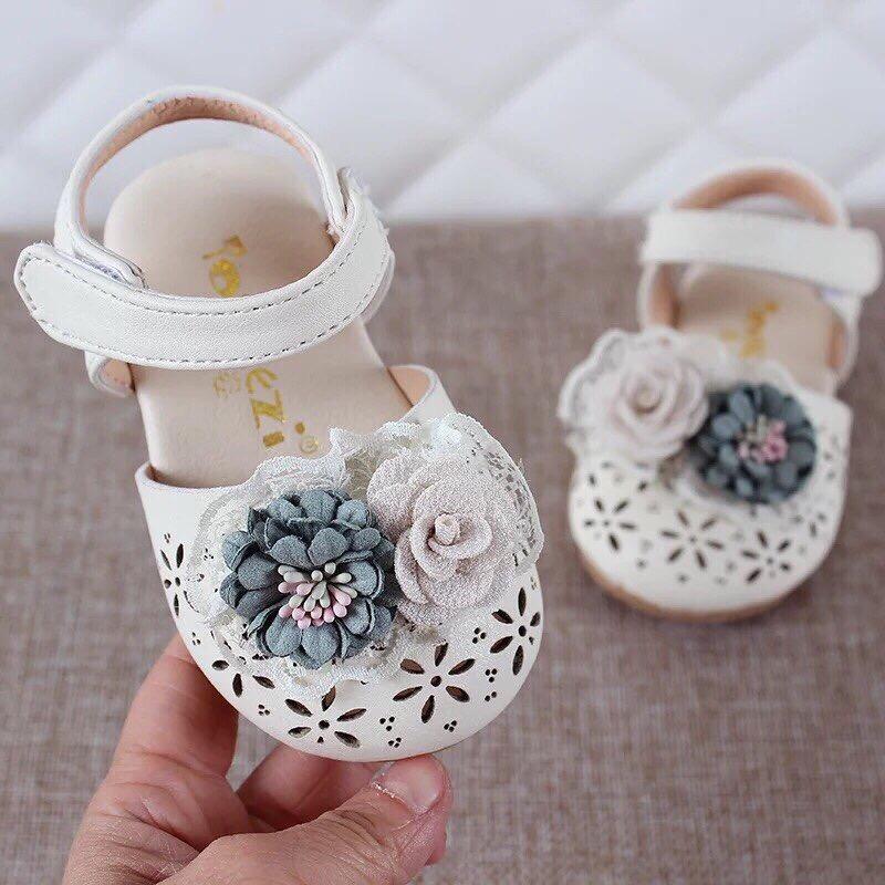 [SenXanh] Giày sandal rọ nơ hoa cho bé gái
