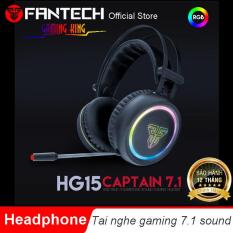 Tai nghe Gaming có dây âm thanh vòm 7.1 sound ( CAPTAIN 7.1 ) LED RGB Fantech HG15