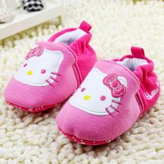 Giày tập đi cho bé gái Kitty cổ chun – GTD16