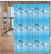 Màn treo nhà tắm Cá Heo size lớn 1.8m x 1.8m