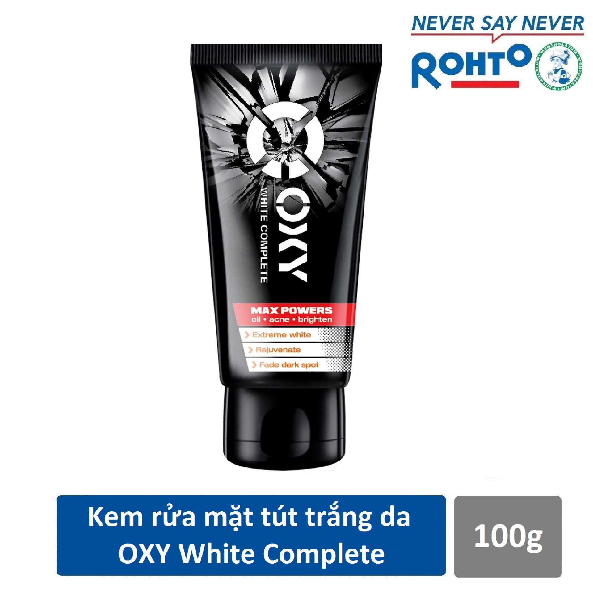 Kem rửa mặt tút da trắng khỏe cho nam Oxy White Complete 100g