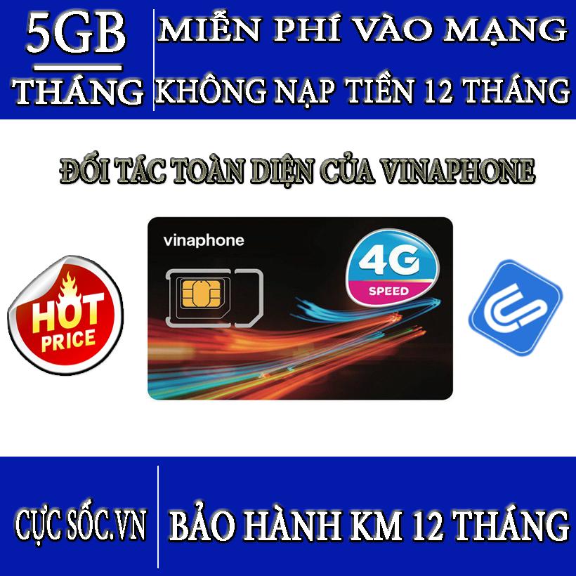 Sim 4G Vinaphone Vào Mạng Trọn Gói 1 Năm Miễn Phí Không Nạp Tiền