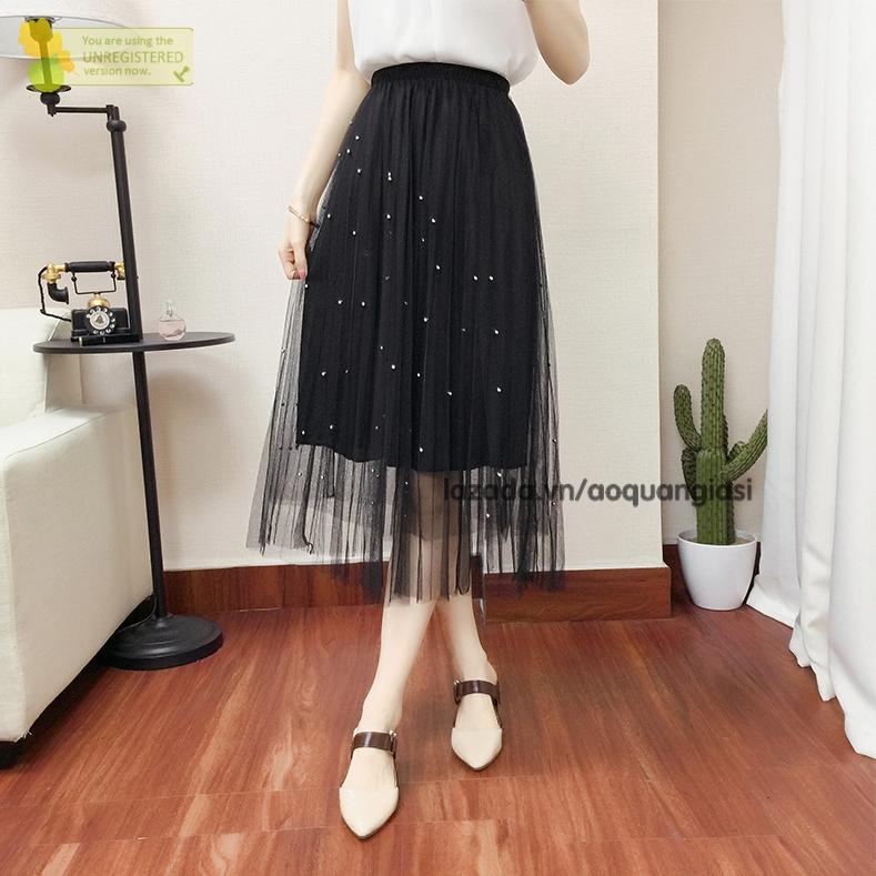 Mua Chân váy lưới tutu chiều dài 65cm 80cm 90cm 100cm phong cách Hàn  Quốc Yura Store CV091  Nhắn tin chọn màu4 lớp tại TRƯƠNG LINH STORE