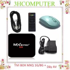Tivi Box MXQ-4K Pro Với Android 7.1.2 Siêu Mạnh SIêu Nhanh Phiên Bản 3/2018 (Khuyến Mại Chuột không dây SANNY S5 cách 15 mét )