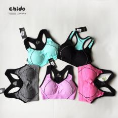 Áo bra tập Gym, Yoga viền dệt kim cao cấp