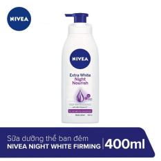 Sữa dưỡng thể giúp săn da, dưỡng trắng Nivea ban đêm 400ml _ 88126