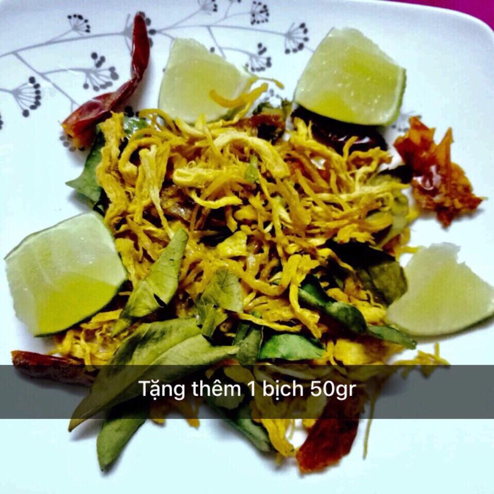 Khô gà lá chanh loại 1 Lày Hòa (bịch ziper 500gr)