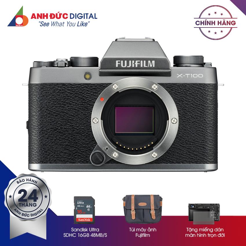 Máy Ảnh Fujifilm X-T100 Body - Hàng phân phối chính hãng + Thẻ nhớ 16Gb + Túi máy ảnh +...