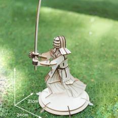 Đồ chơi lắp ráp gỗ 3D Mô hình Võ sỹ Samurai