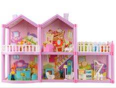 Mô hình nhà búp bê cỡ lớn cho các bé chơi đồ chơi Barbie