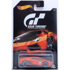 Xe ô tô mô hình tỉ lệ 1:64 Hot Wheels Gran Turismo Aventador Lp 700-4 ( Màu Cam )