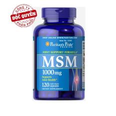 Viên uống nuôi dưỡng và phục hồi sụn khớp, hỗ trợ giảm viêm khớp Puritan’s Pride MSM 120 viên HSD tháng 12/2018