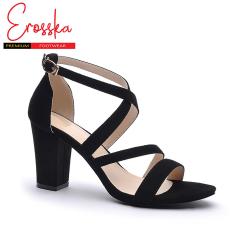 Giày Cao Gót Đế Vuông Erosska – ER013 (Màu Đen)