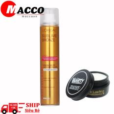 Sáp Vuốt Tóc Variety Matte Lasting 100g + Gôm Xịt Tóc xịt tóc vàng 320ml