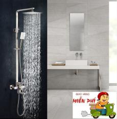 Bộ sen cây tắm nóng lạnh Inox SUS304 vuông TT1089 (Bảo hành toàn quốc 2 năm)