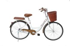 Xe Đạp Thống Nhất New 24 ” ( Màu Trắng ) – SKT001 + Tặng Bình Nước chuyên dụng ( Sikanshop )